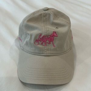 Siegelman Stable elitloppet 2023 pink and tan dad hat.